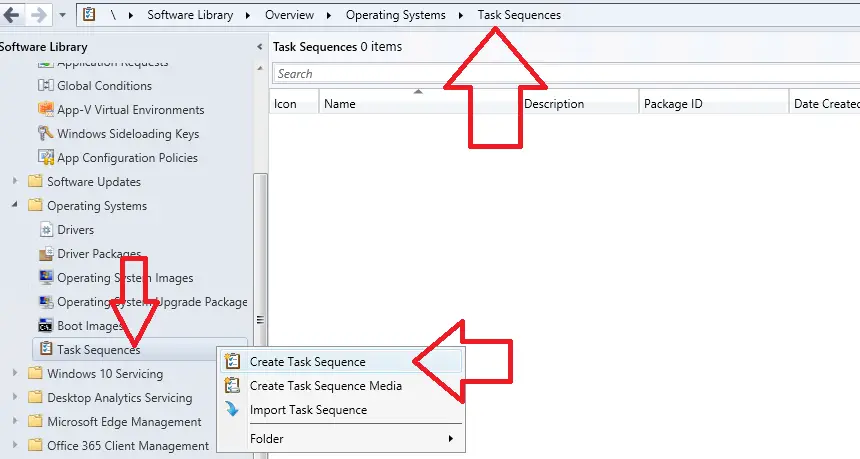 Create Task Sequence