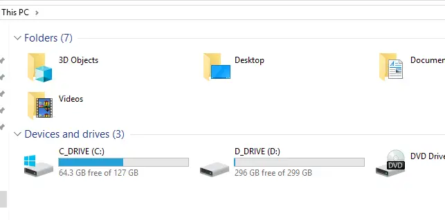 check disk space