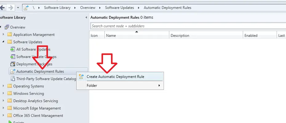 creat automatic deployment rule