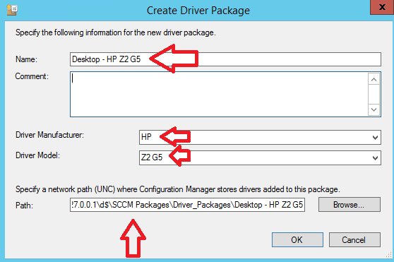 create driver package wizard