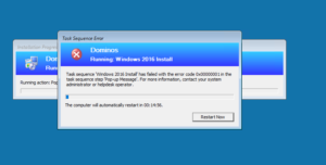 How To Display Custom Pop-up Message Box In SCCM Task Sequence