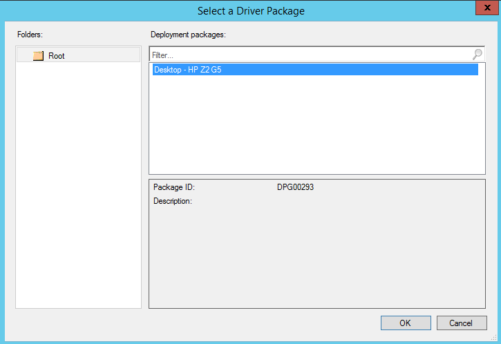 select driver package